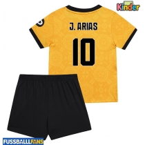 Wolves Jhon Arias #10 Heimtrikotsatz Kinder 2025-26 Kurzarm (+ Kurze Hosen)